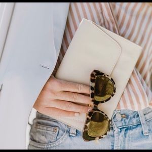 October Jaipur Vegan Leather Envelope Clutch